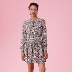 Rebecca Taylor Leopard Print Tedo Silk Dress Size